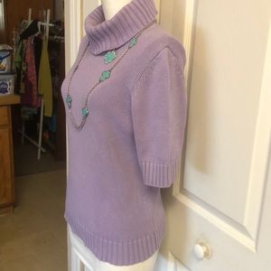 LIKE NEW LAUREN BY RALPH LAUREN LAVENDER SS TOP
